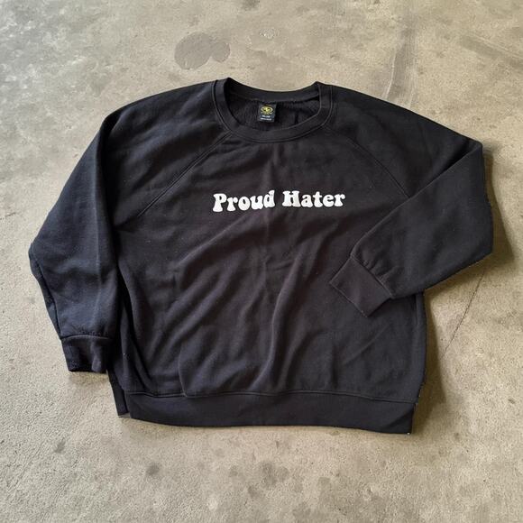 Men's M Starter Athletics "Proud Hater" Crewneck - Picture 1 of 3